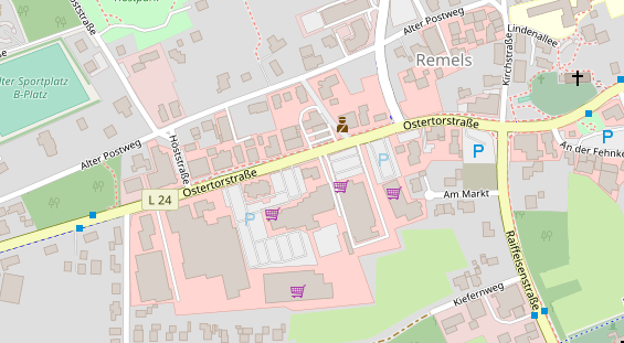 Restaurant auf Karte