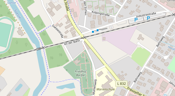 Restaurant auf Karte