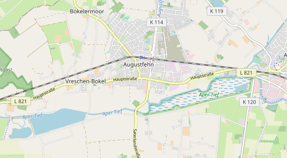 Restaurant auf Karte