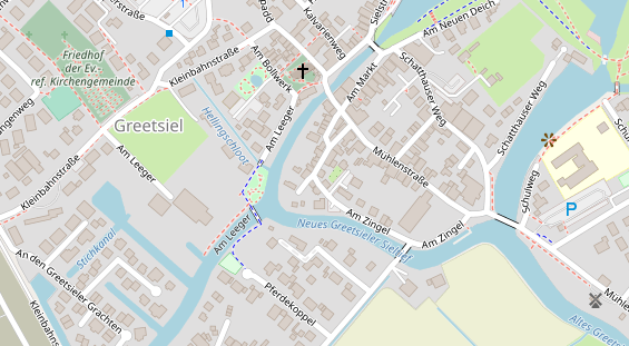 Restaurant auf Karte