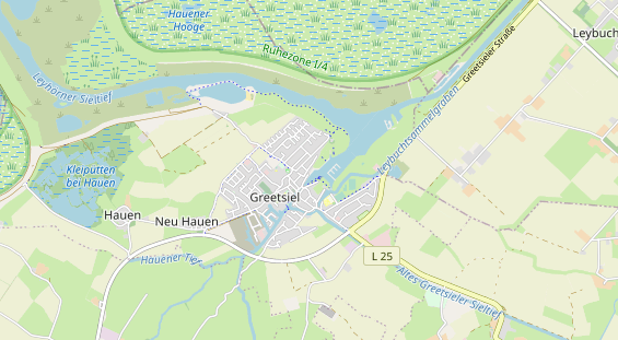 Restaurant auf Karte