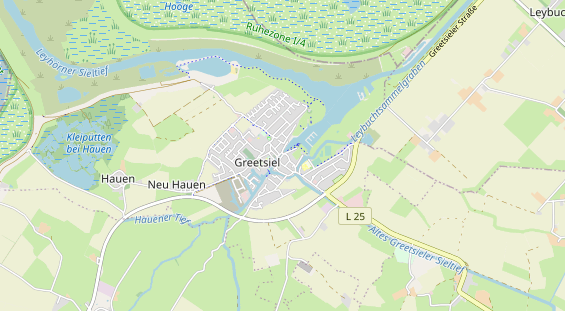 Restaurant auf Karte