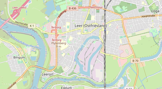 Restaurant auf Karte