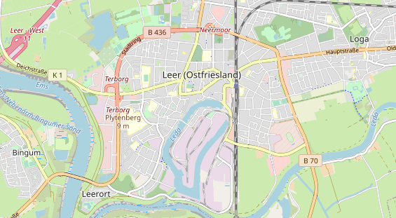 Restaurant auf Karte