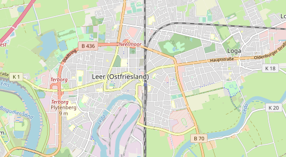 Restaurant auf Karte