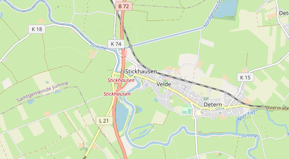 Restaurant auf Karte