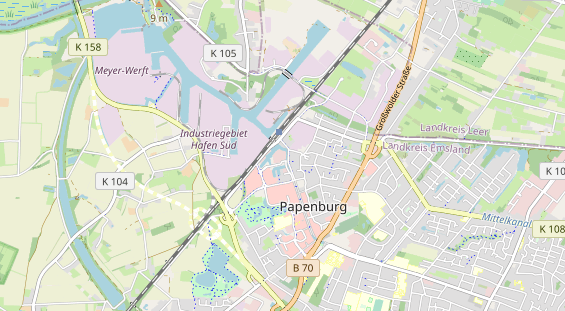 Restaurant auf Karte