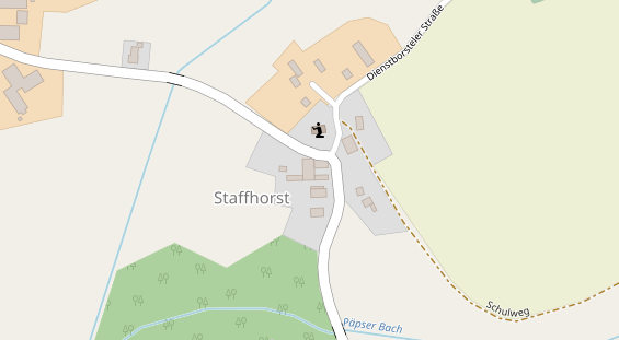 Restaurant auf Karte