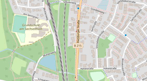 Restaurant auf Karte