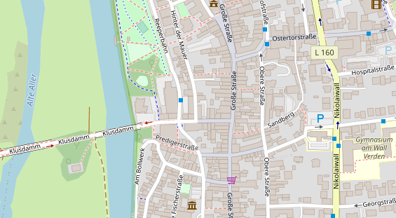 Restaurant auf Karte