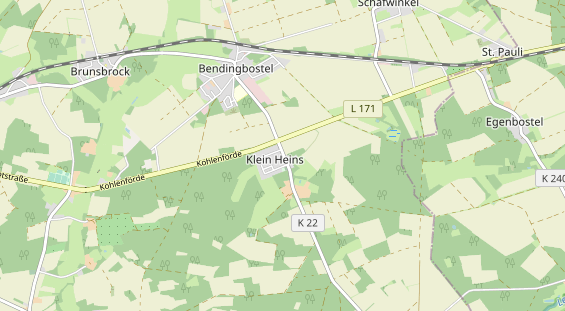 Restaurant auf Karte