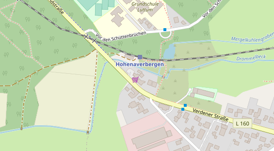 Restaurant auf Karte