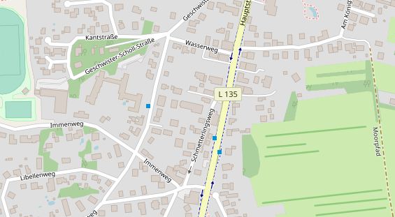 Restaurant auf Karte