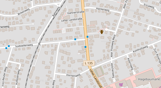 Restaurant auf Karte