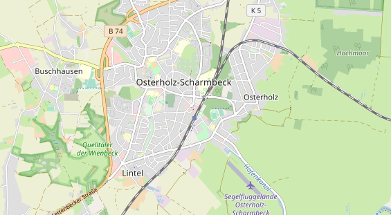 Restaurant auf Karte