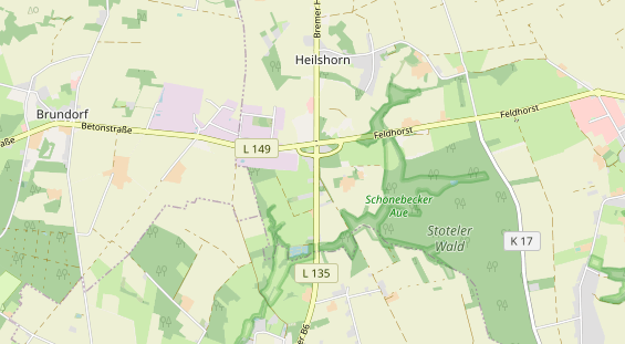 Restaurant auf Karte