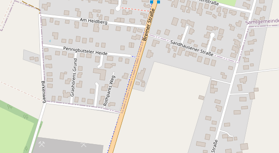 Restaurant auf Karte