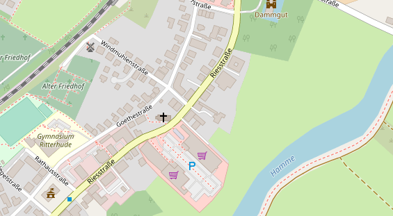 Restaurant auf Karte