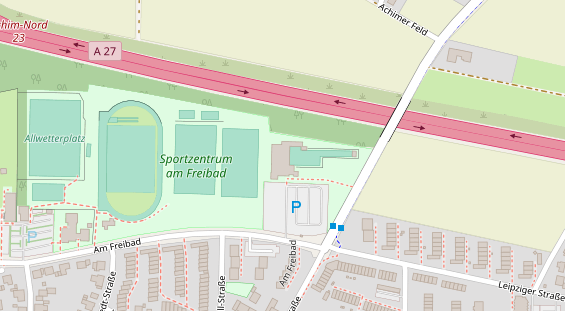 Restaurant auf Karte