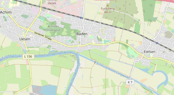 Restaurant auf Karte