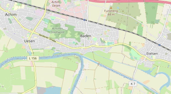 Restaurant auf Karte