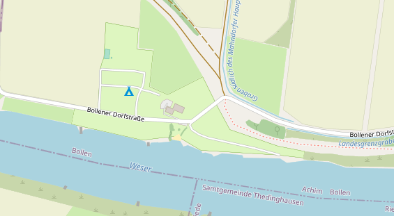 Restaurant auf Karte