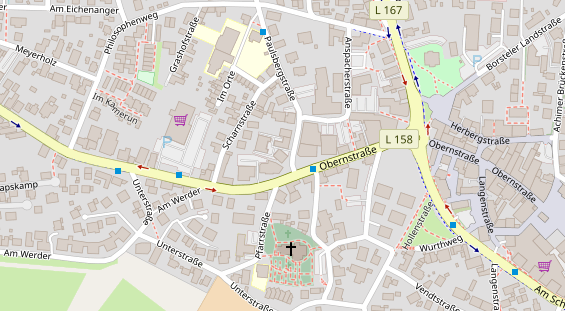 Restaurant auf Karte