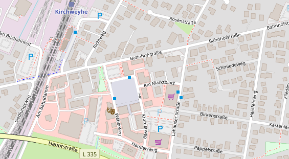 Restaurant auf Karte