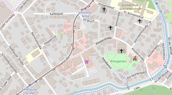 Restaurant auf Karte