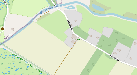 Restaurant auf Karte