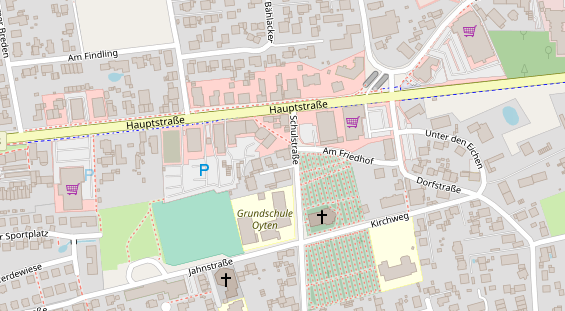 Restaurant auf Karte