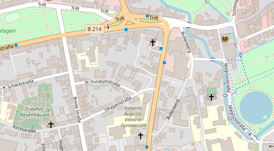 Restaurant auf Karte