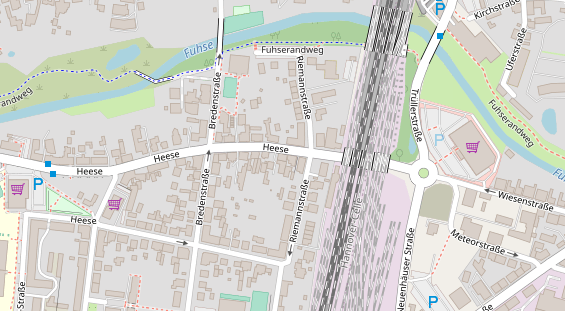 Restaurant auf Karte