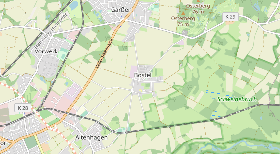 Restaurant auf Karte