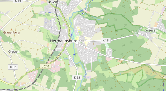 Restaurant auf Karte