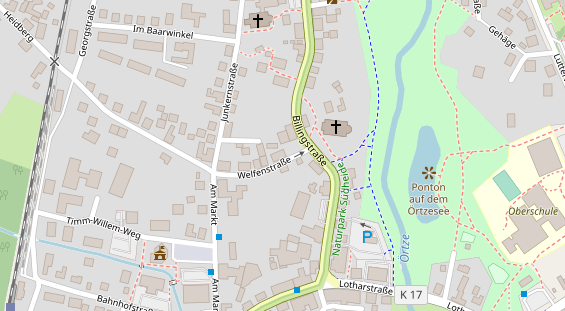 Restaurant auf Karte