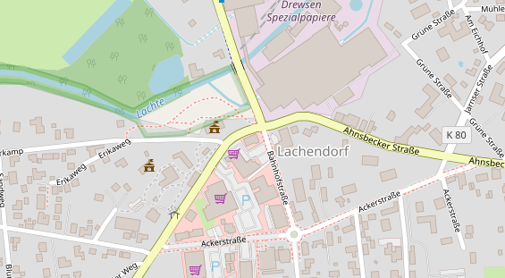 Restaurant auf Karte