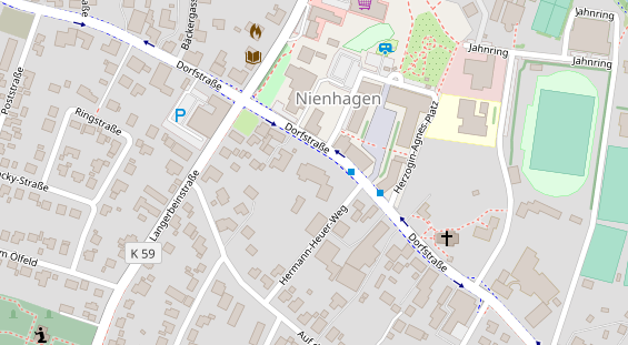 Restaurant auf Karte