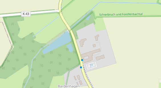 Restaurant auf Karte