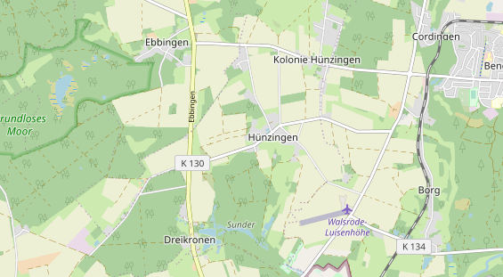 Restaurant auf Karte