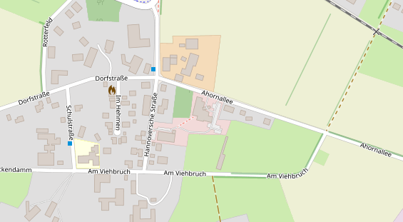 Restaurant auf Karte