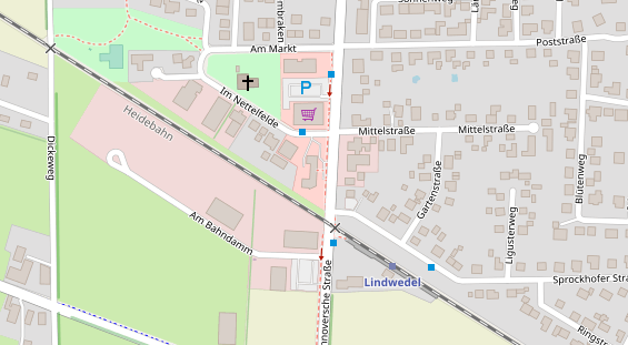 Restaurant auf Karte