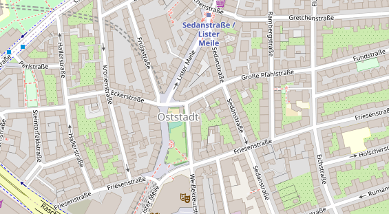 Restaurant auf Karte