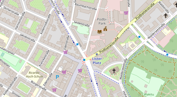 Restaurant auf Karte