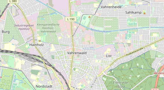 Restaurant auf Karte