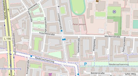 Restaurant auf Karte