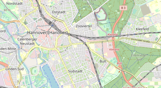 Restaurant auf Karte