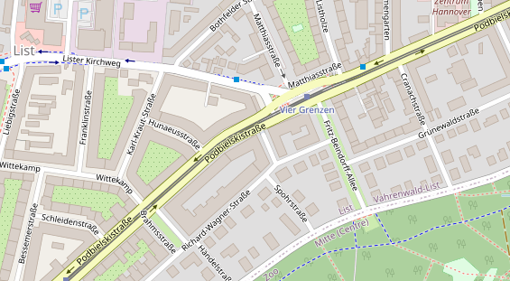 Restaurant auf Karte