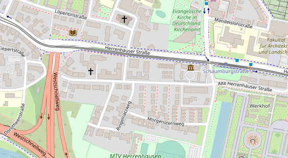 Restaurant auf Karte