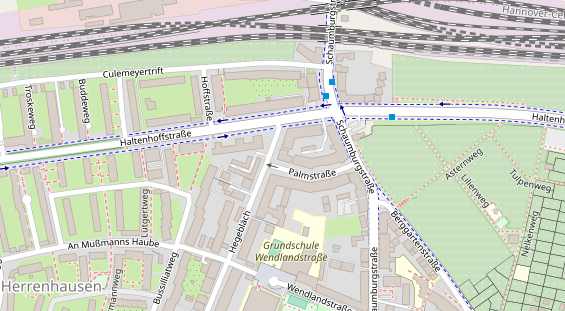 Restaurant auf Karte